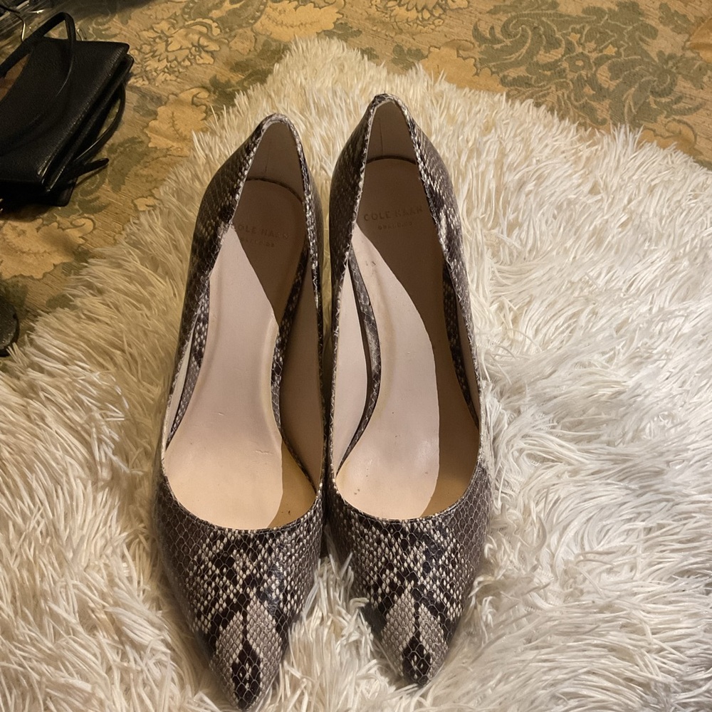 Cole Haan Snakeskin Patterned Heels